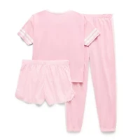 Sleep On It Little & Big Kid Girls V-Neck Short Sleeve Pajama Sets