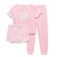 Sleep On It Little & Big Kid Girls V-Neck Short Sleeve Pajama Sets