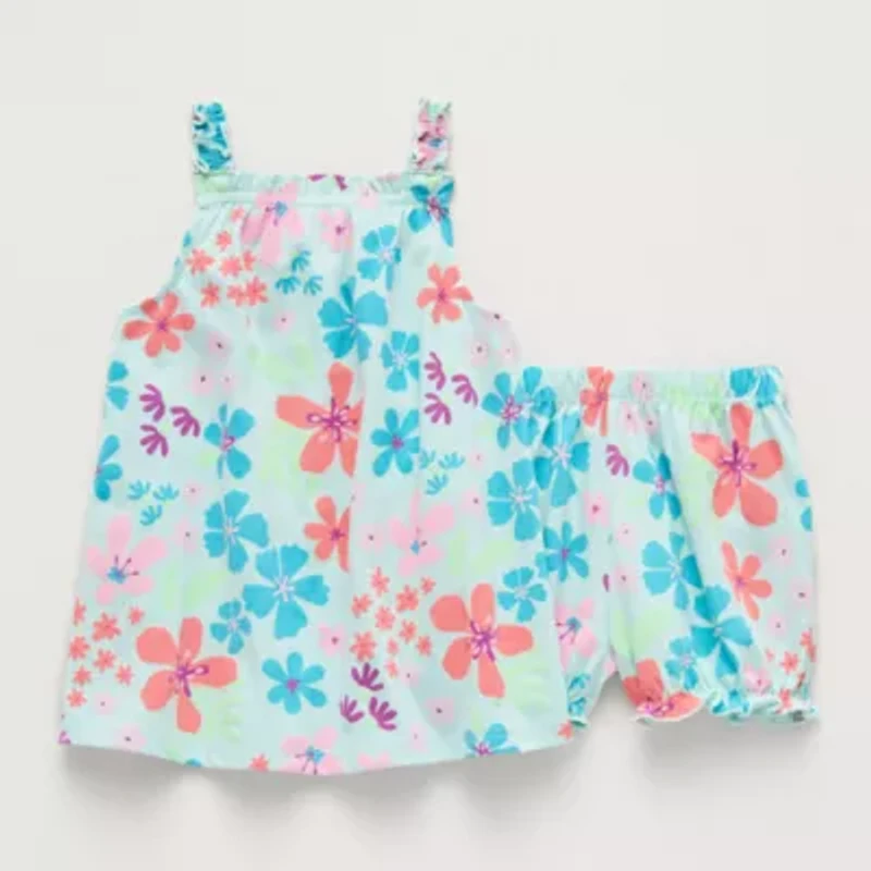 Okie Dokie Baby Girls 2-pc. Dress Set