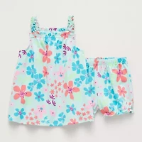 Okie Dokie Baby Girls 2-pc. Dress Set