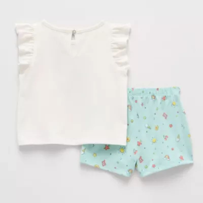 Okie Dokie Baby Girls 2-pc. Short Set