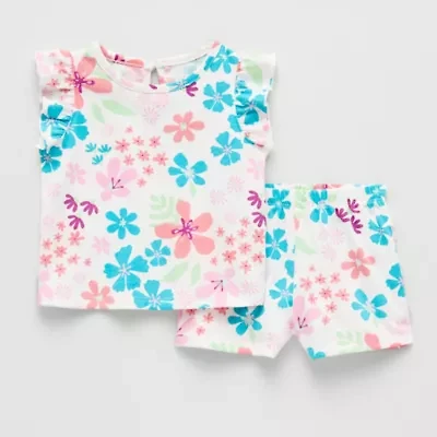 Okie Dokie Baby Girls 2-pc. Short Set