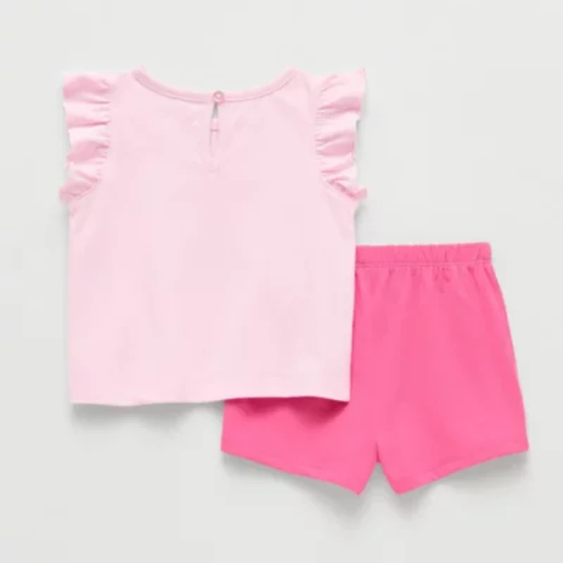 Okie Dokie Baby Girls 2-pc. Short Set