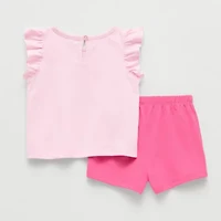 Okie Dokie Baby Girls 2-pc. Short Set