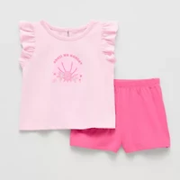 Okie Dokie Baby Girls 2-pc. Short Set