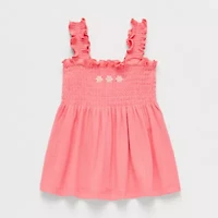 Okie Dokie Baby Girls Square Neck Sleeveless Tank Top