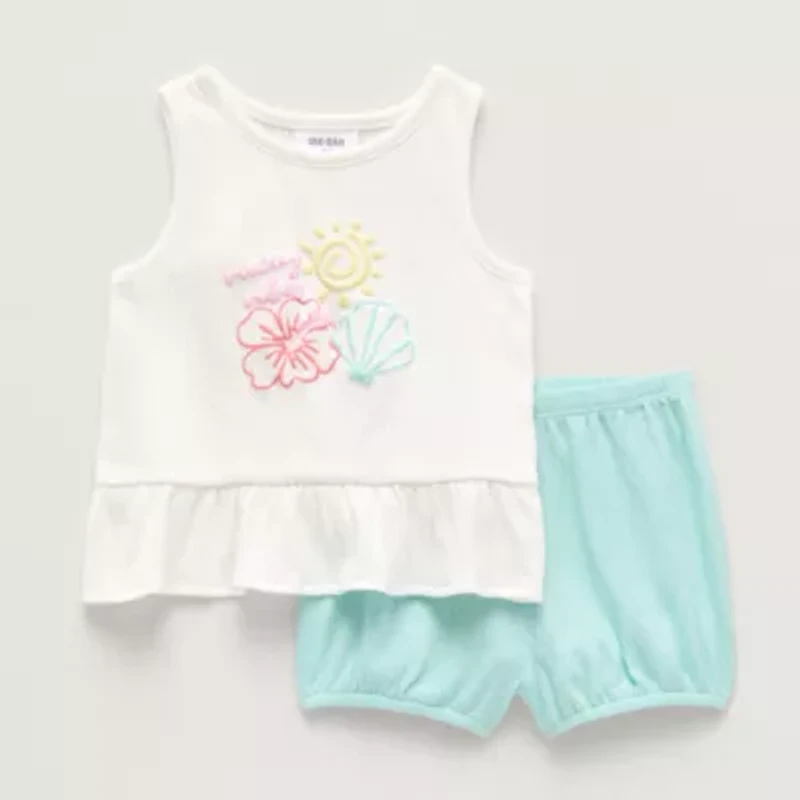 Okie Dokie Baby Girls 2-pc. Short Set