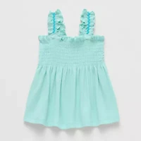 Okie Dokie Baby Girls Square Neck Sleeveless Tank Top