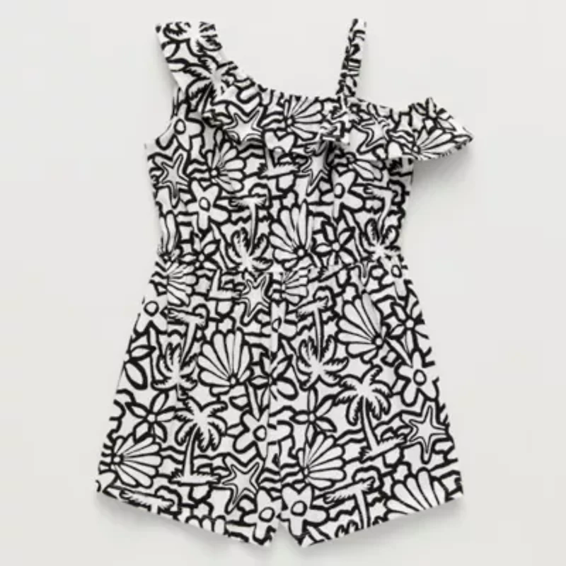 Thereabouts Little & Big Kid Girls Sleeveless Romper