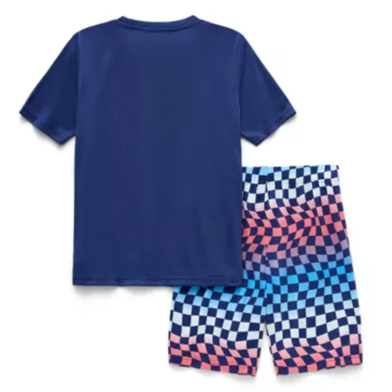 Sleep On It Little & Big Kid Boys Crew Neck Short Sleeve 2-pc. Pajama Set