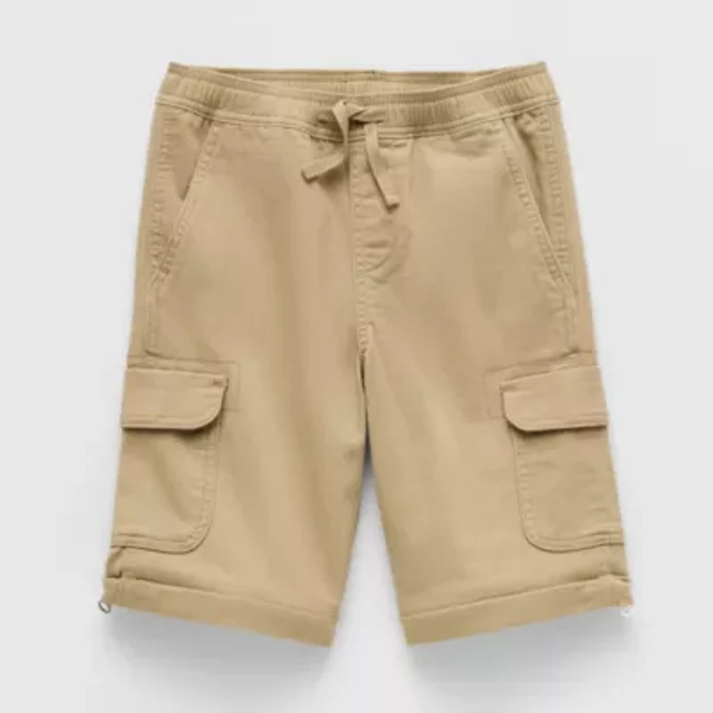 Thereabouts Loose Fit Zip Off Little & Big Kid Boys Straight Cargo Pant