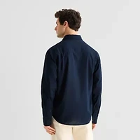 mutual weave Mens Long Sleeve Regular Fit Button-Down Shirt