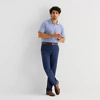 Stafford Johnny Collar\N Mens Regular Fit Short Sleeve Polo Shirt