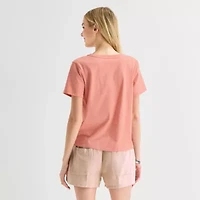 Hurley Womens Juniors Crew Neck Short Sleeve Regular Fit Graphic T-Shirt