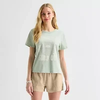 Hurley Womens Juniors Crew Neck Short Sleeve Regular Fit Graphic T-Shirt