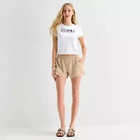 Hurley Womens Juniors Crew Neck Short Sleeve Fitted Graphic T-Shirt