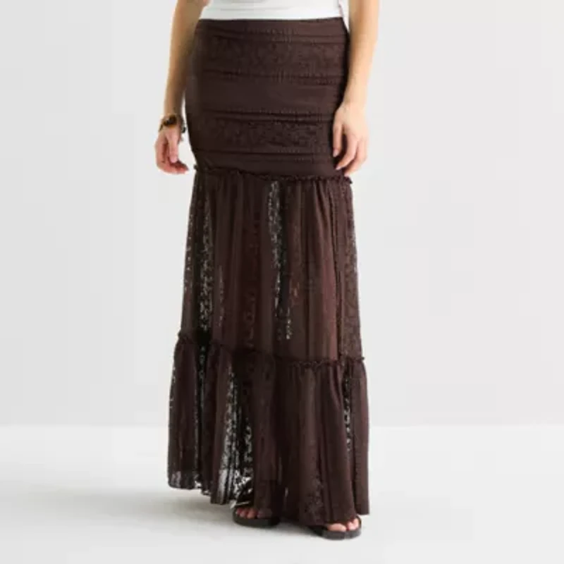 Forever 21 Womens Juniors Maxi Skirt