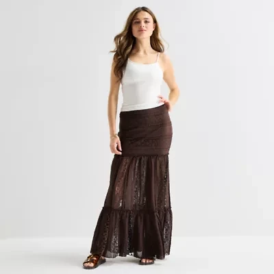 Forever 21 Womens Juniors Maxi Skirt