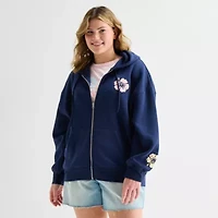 Forever 21 Womens Juniors Plus Hooded Long Sleeve Sweatshirt