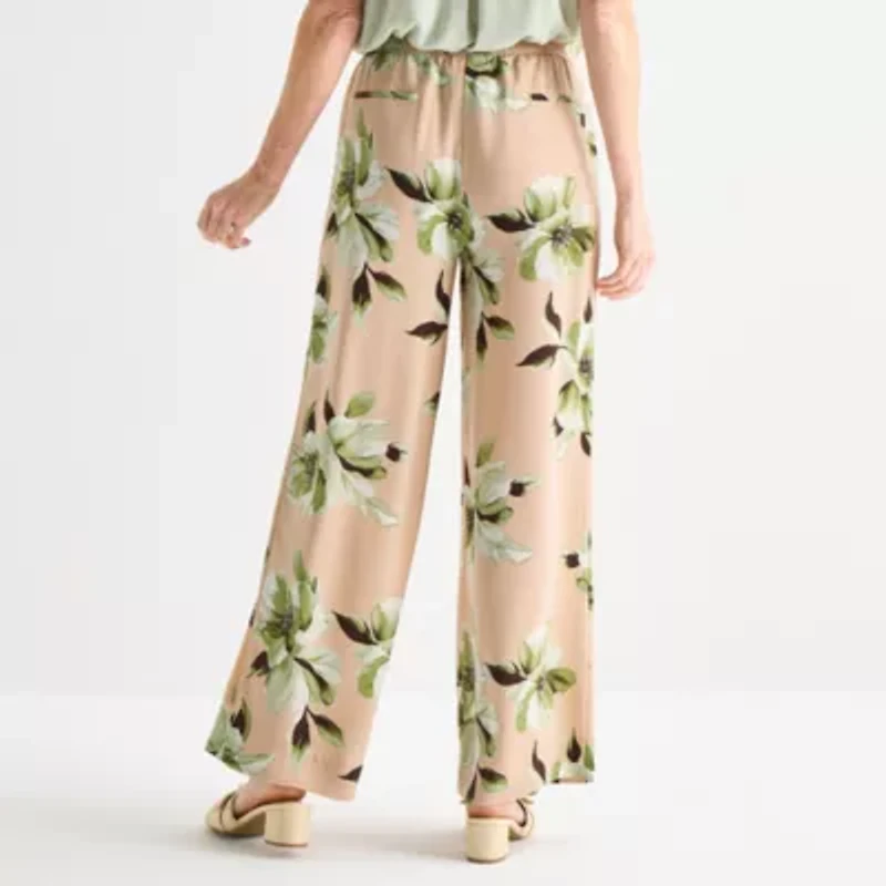 Liz Claiborne Womens Mid Rise Pull-On Pant