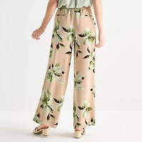 Liz Claiborne Womens Mid Rise Pull-On Pant