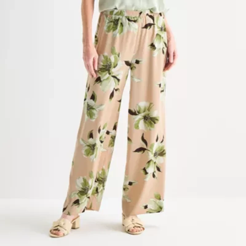 Liz Claiborne Womens Mid Rise Pull-On Pant