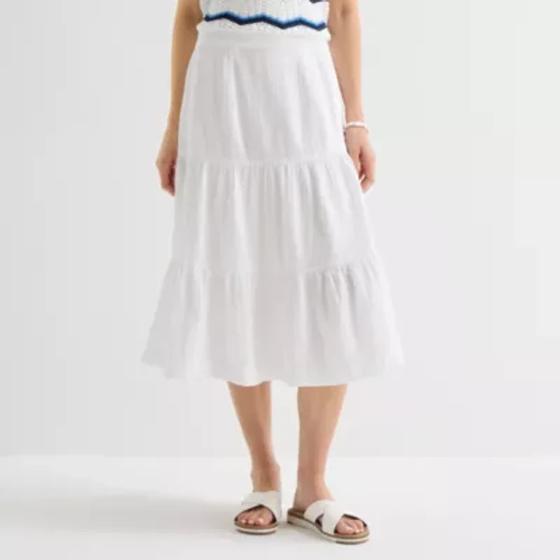 St. John's Bay Womens Long A-Line Skirt