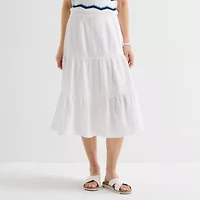 St. John's Bay Womens Long A-Line Skirt