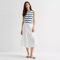 St. John's Bay Womens Long A-Line Skirt
