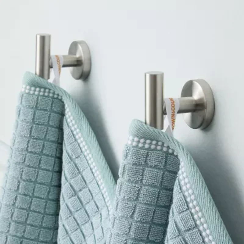 Town And Country Windowpane Textured 6-pc. Quick Dry Bath Towel Set