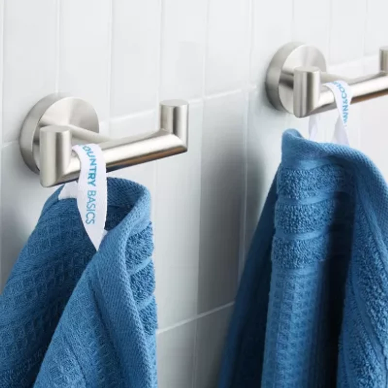 Town And Country Small Waffle Woven Terry Stripe 6-pc. Quick Dry Bath Towel Set