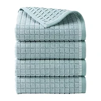 Town And Country Windowpane Textured -pc. Quick Dry Bath Towel Set