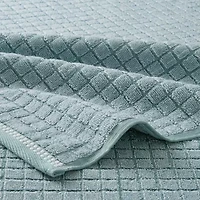 Town And Country Windowpane Textured -pc. Quick Dry Bath Towel Set