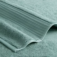 Town And Country Solid Dobby Border -pc. Quick Dry Bath Towel Set