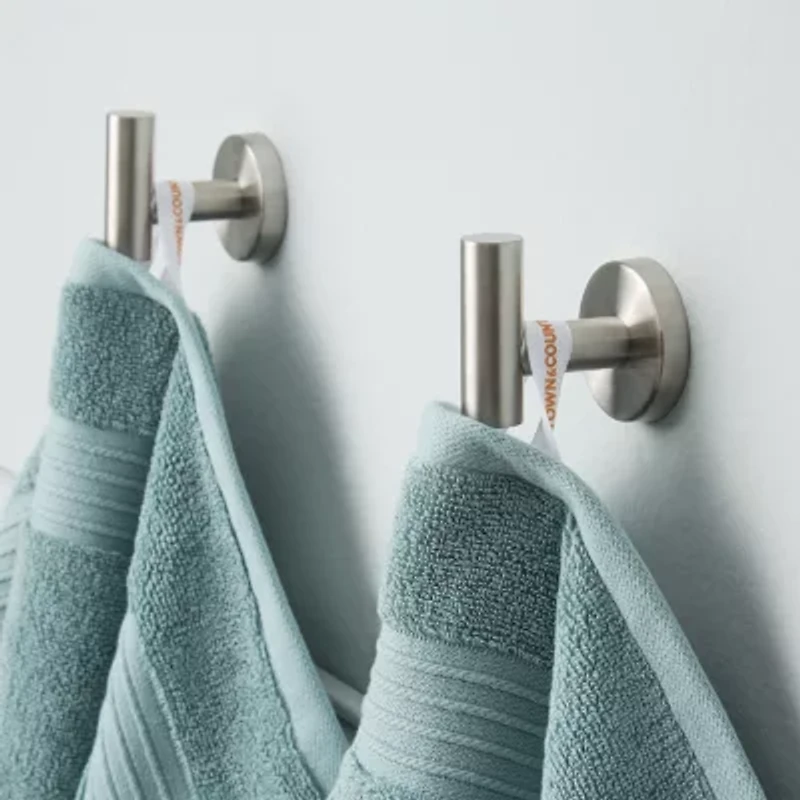 Town And Country Solid Dobby Border -pc. Quick Dry Bath Towel Set