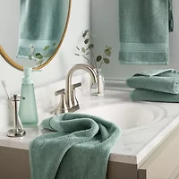 Town And Country Solid Dobby Border -pc. Quick Dry Bath Towel Set