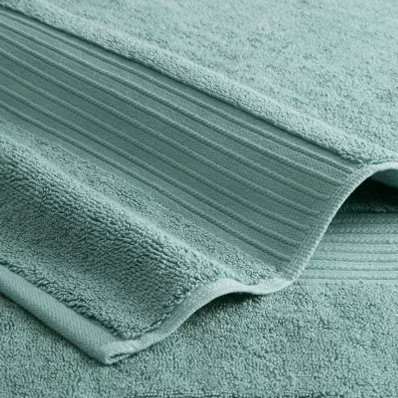 Town And Country Solid Dobby Border -pc. Quick Dry Bath Towel Set