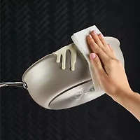 Circulon 9.5-Inch (3.2-Qt) Infinity Pan with Scratch Defense Nonstick Lid and Tool Holder, Platinum