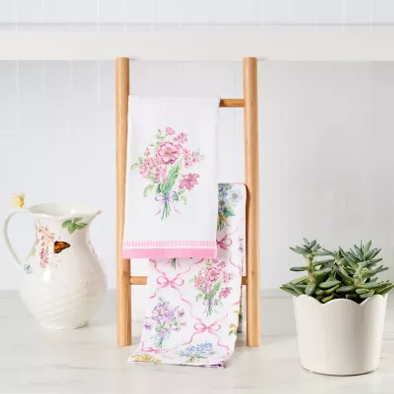Lenox Bouquet Ribbon 2 Pack Kitchen Towel