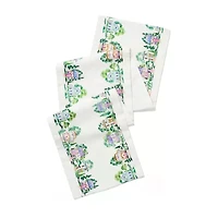 Lenox Spice Village Print Embroidered Table Runner