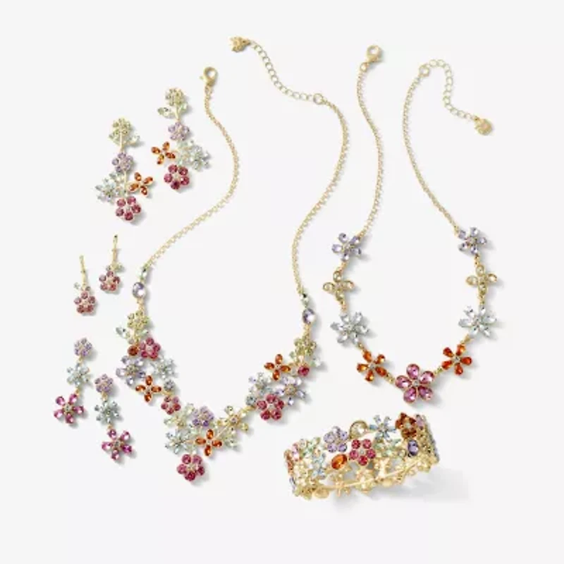 Monet Jewelry Womens Multi Color 17 Inch Collar Necklace