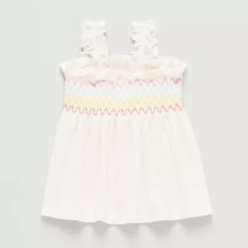 Okie Dokie Baby Girls Square Neck Sleeveless Tank Top