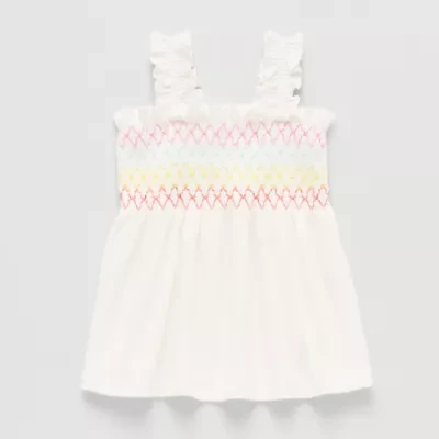 Okie Dokie Baby Girls Square Neck Sleeveless Tank Top