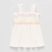 Okie Dokie Baby Girls Square Neck Sleeveless Tank Top
