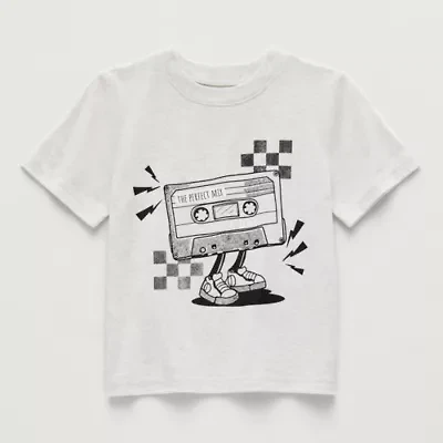 Okie Dokie Toddler & Little Boys Round Neck Short Sleeve Regular Fit Graphic T-Shirt