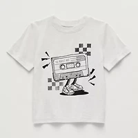 Okie Dokie Toddler & Little Boys Round Neck Short Sleeve Regular Fit Graphic T-Shirt
