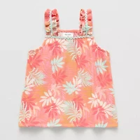 Okie Dokie Toddler & Little Girls Square Neck Sleeveless Tank Top