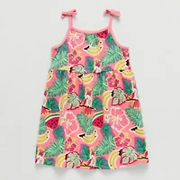 Okie Dokie Toddler & Little Girls Sleeveless A-Line Dress