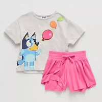 Toddler Girls Bluey 2-pc. Short Set