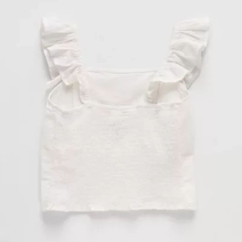 Thereabouts Little & Big Kid Girls Square Neck Sleeveless Blouse